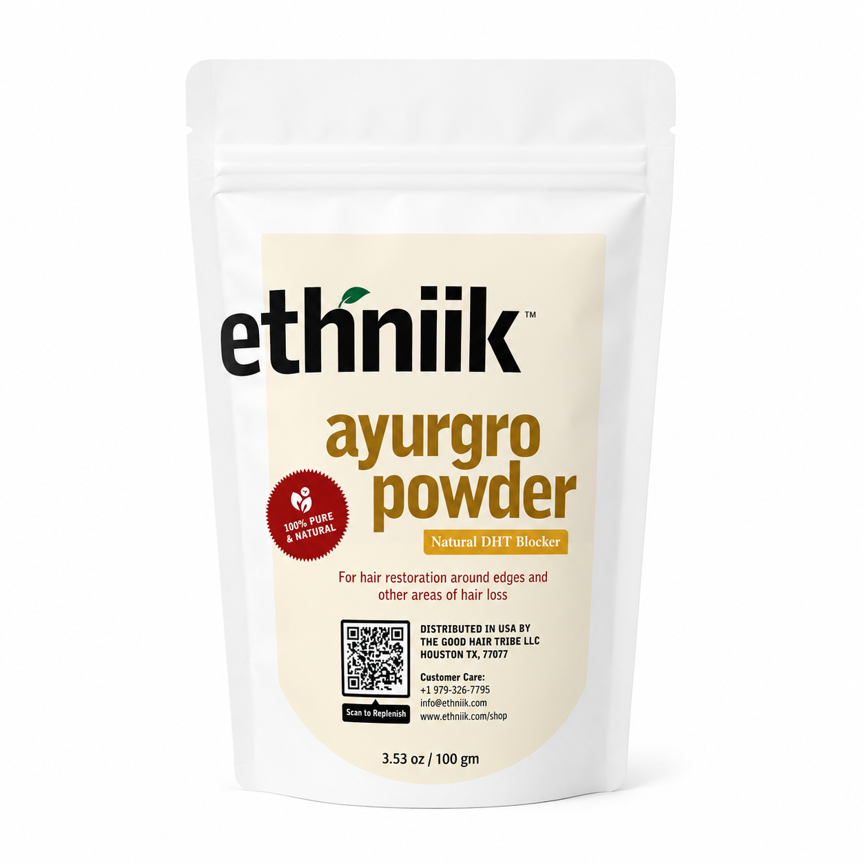 Ethniik ayurgro powder 3.53 oz