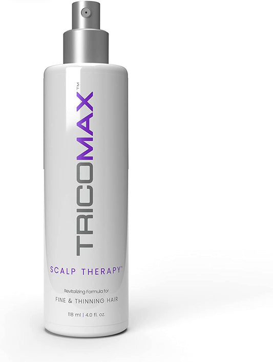 Tricomax Scalp Therapy spray for thinning hair.