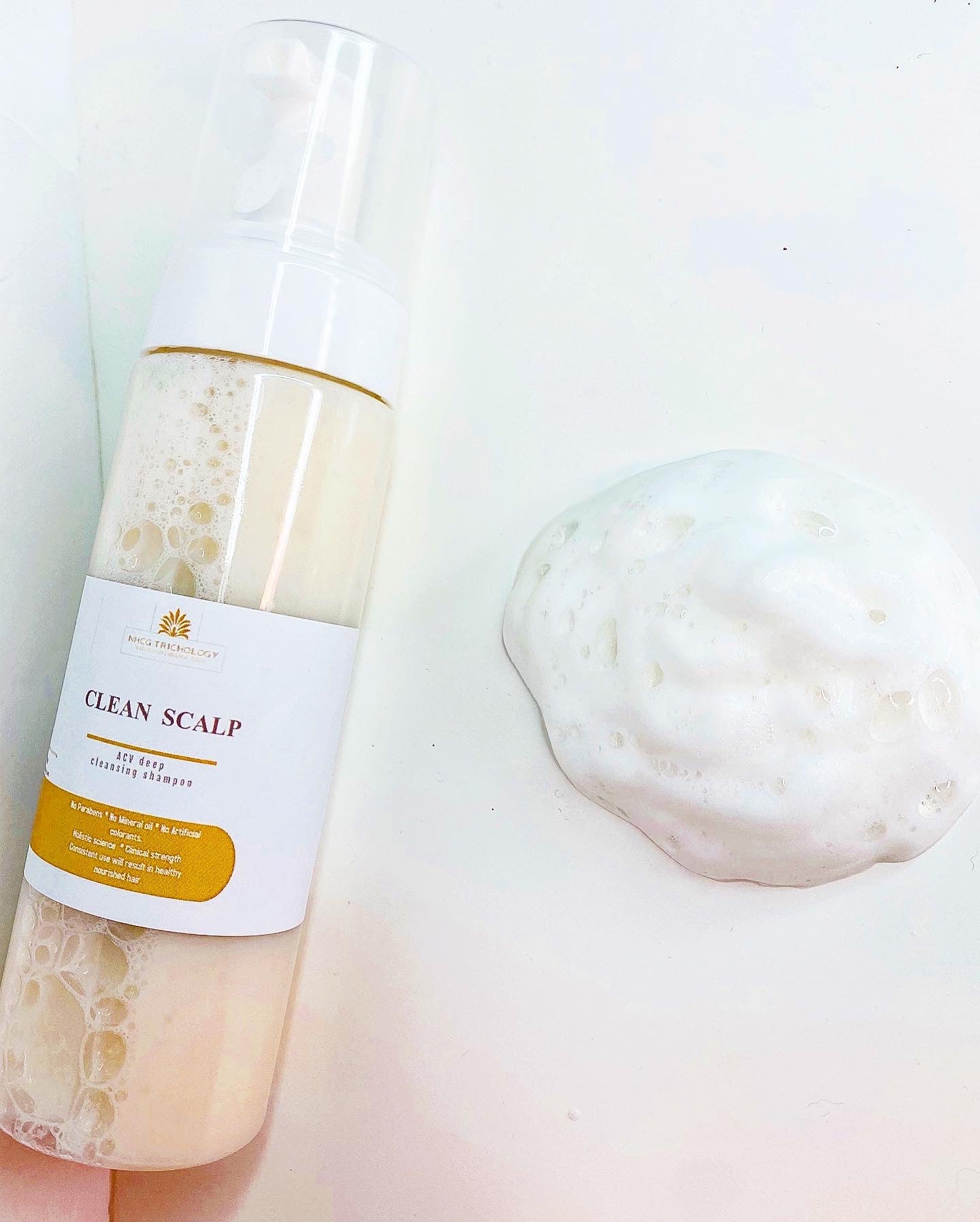 Clean Scalp Foam cleansing shampoo